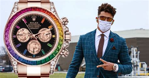 mahomes rainbow rolex|rolex patrick mahomes.